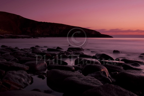 Dusk at witches point (sometimes called Trwyn y Witch.