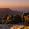 Sunrise over Curbar Edge in The Peak District