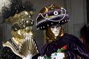 People in Costume for the Carnival of the Mask in Venice.