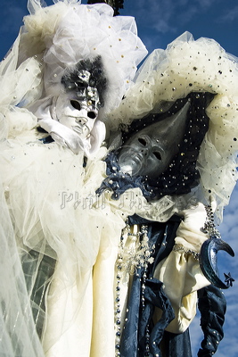 People in Costume for the Carnival of the Mask in Venice.